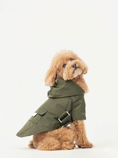 Bowery Raincoat in Green