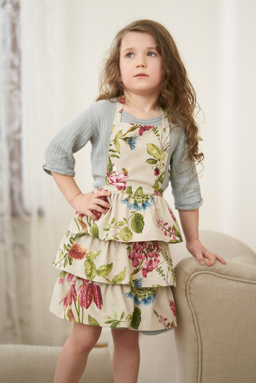 Botanico Kids' Apron – Colorful & Durable, Perfect for Family Cooking by Hortensias Home at www.brixbailey.com