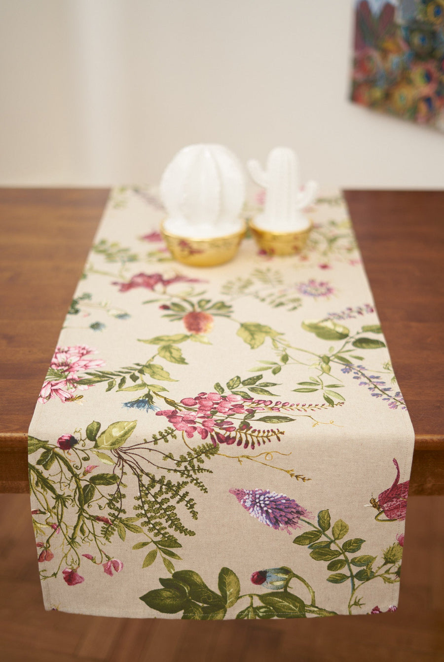 Botanico Floral Table Runner – European Elegance & Style by Hortensias Home at www.brixbailey.com