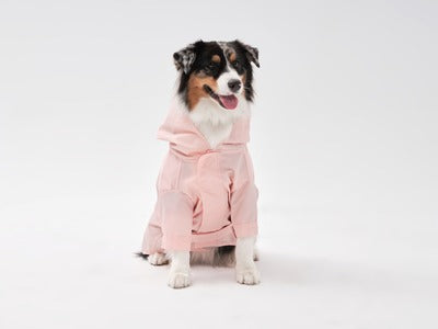 Tribeca Adjustable Velcro Raincoat in Light Pink