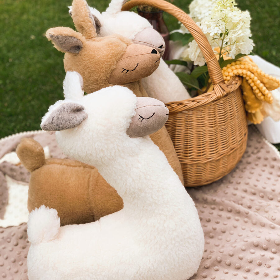 Soft Alpaca Toy-Pillow – Vegan Fur, Perfect for Kids & Travel by Kai aš mažas buvau at www.brixbailey.com