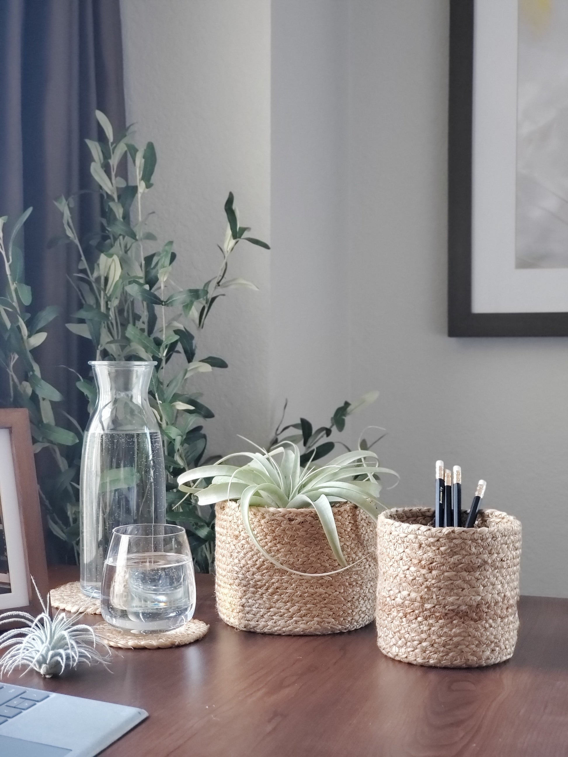 Kata Jute Storage Bin Natural Braided Handmade