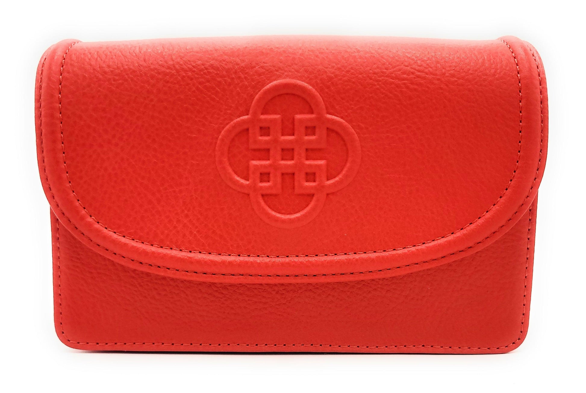 Heidi Real Leather 3 Section Clutch with Chain Strap