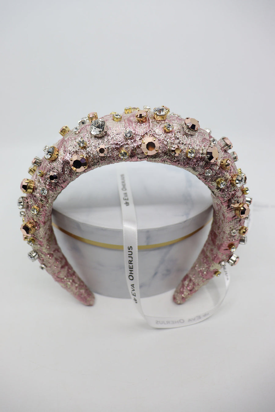 High Headband Abby with Swarovski and Preciosa Crystals