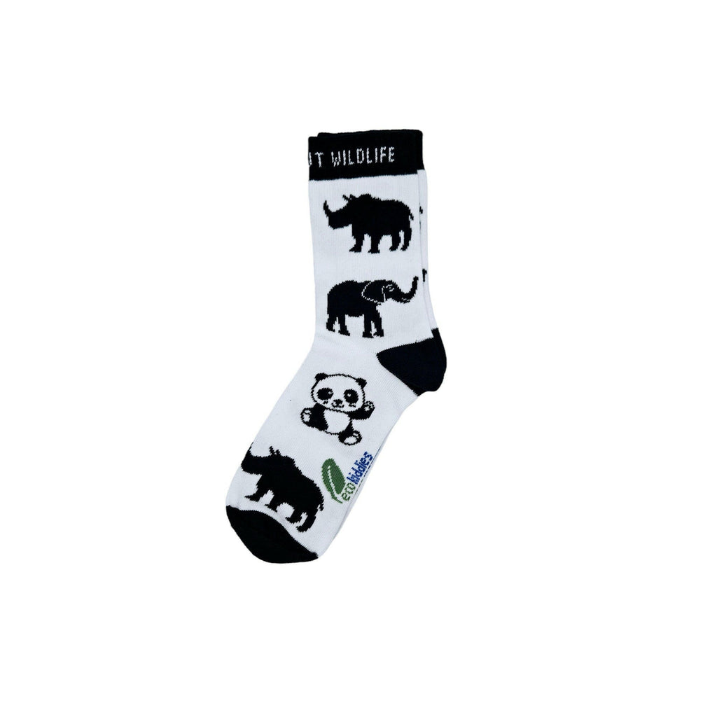 ECO ESSENTIALS ORGANIC COTTON KIDS SOCKS DUO: SCHOOL & SAFARI