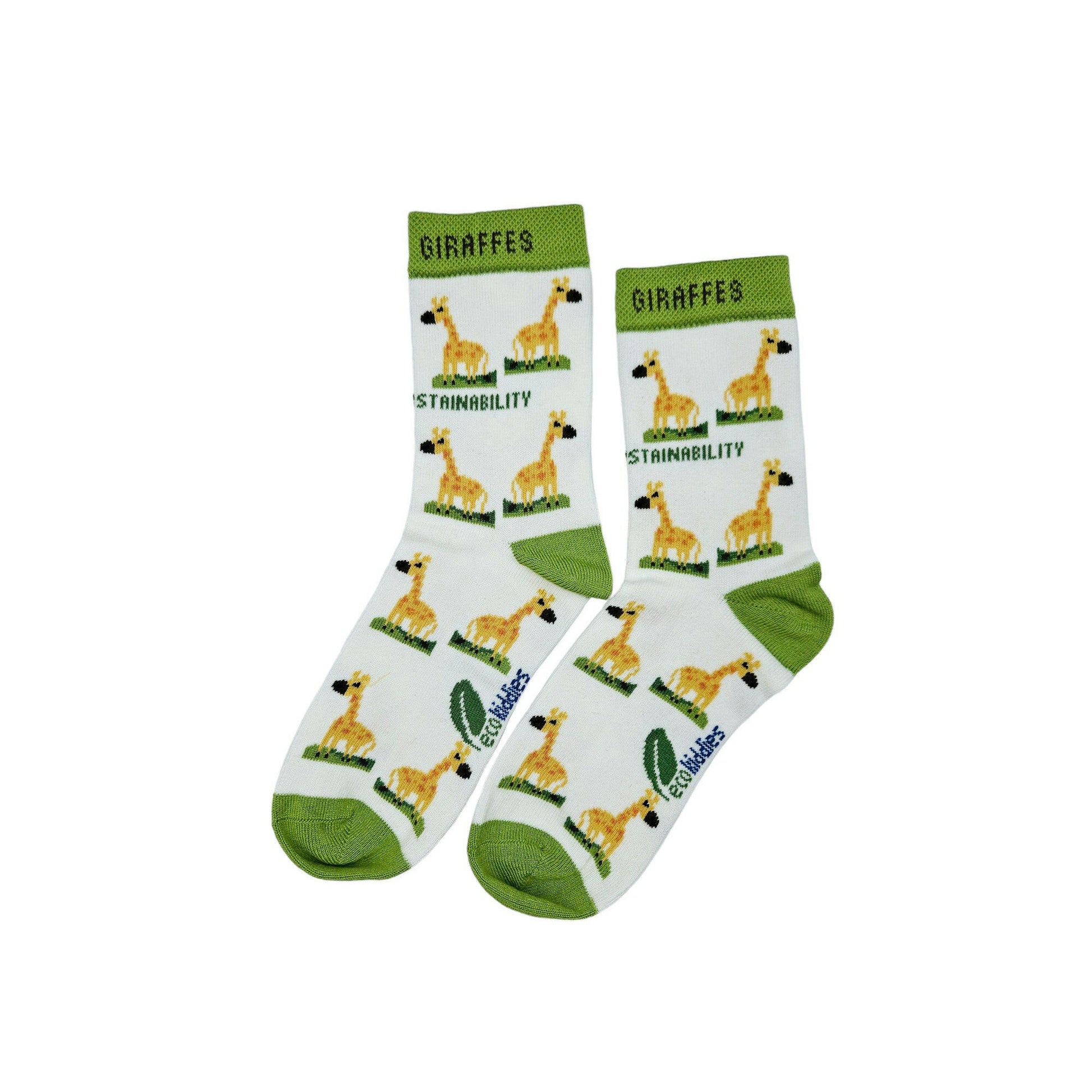 GRINNING GIRAFFE ORGANIC COTTON KIDS SOCKS