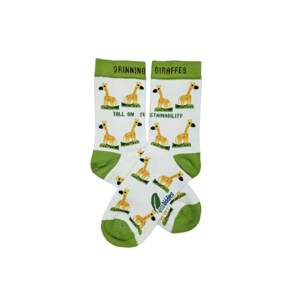 GRINNING GIRAFFE ORGANIC COTTON KIDS SOCKS