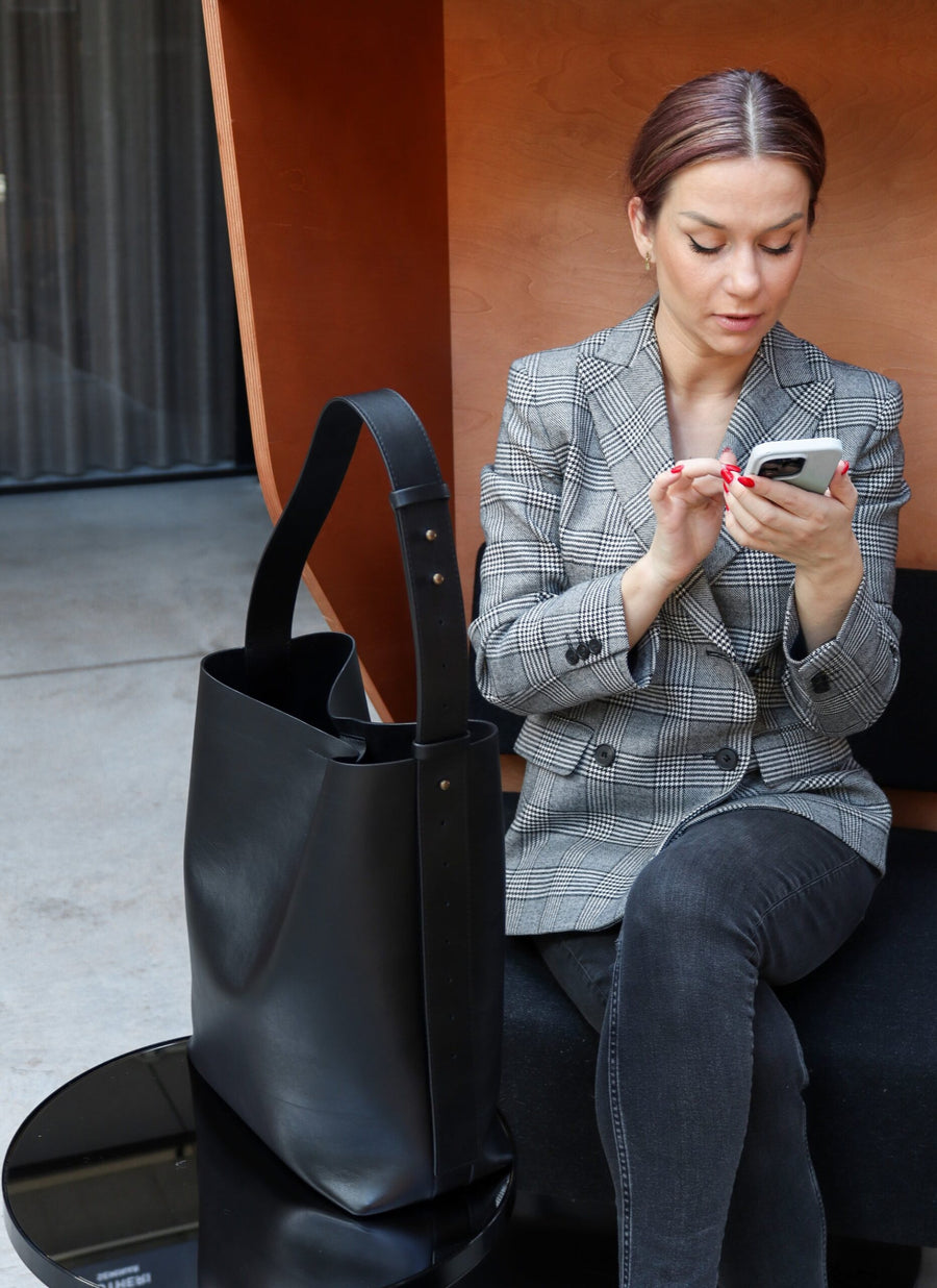 Versatile Handmade Leather Tote Bag – Includes Clutch & Laptop Space by Tairi Roosve at www.brixbailey.com