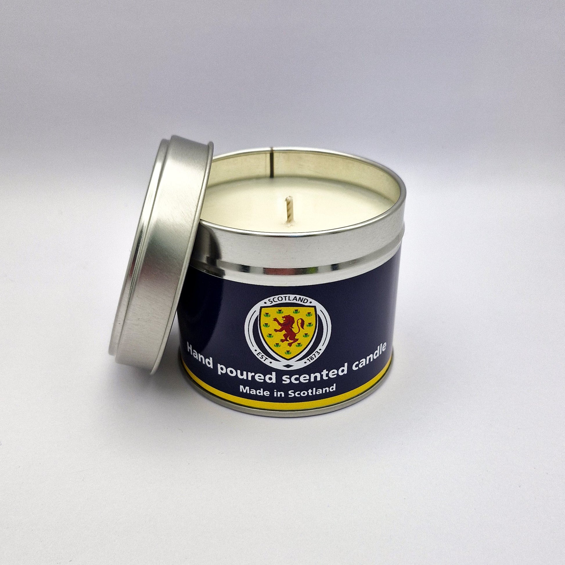 Official Scotland National Football Team Travel Tin Candle