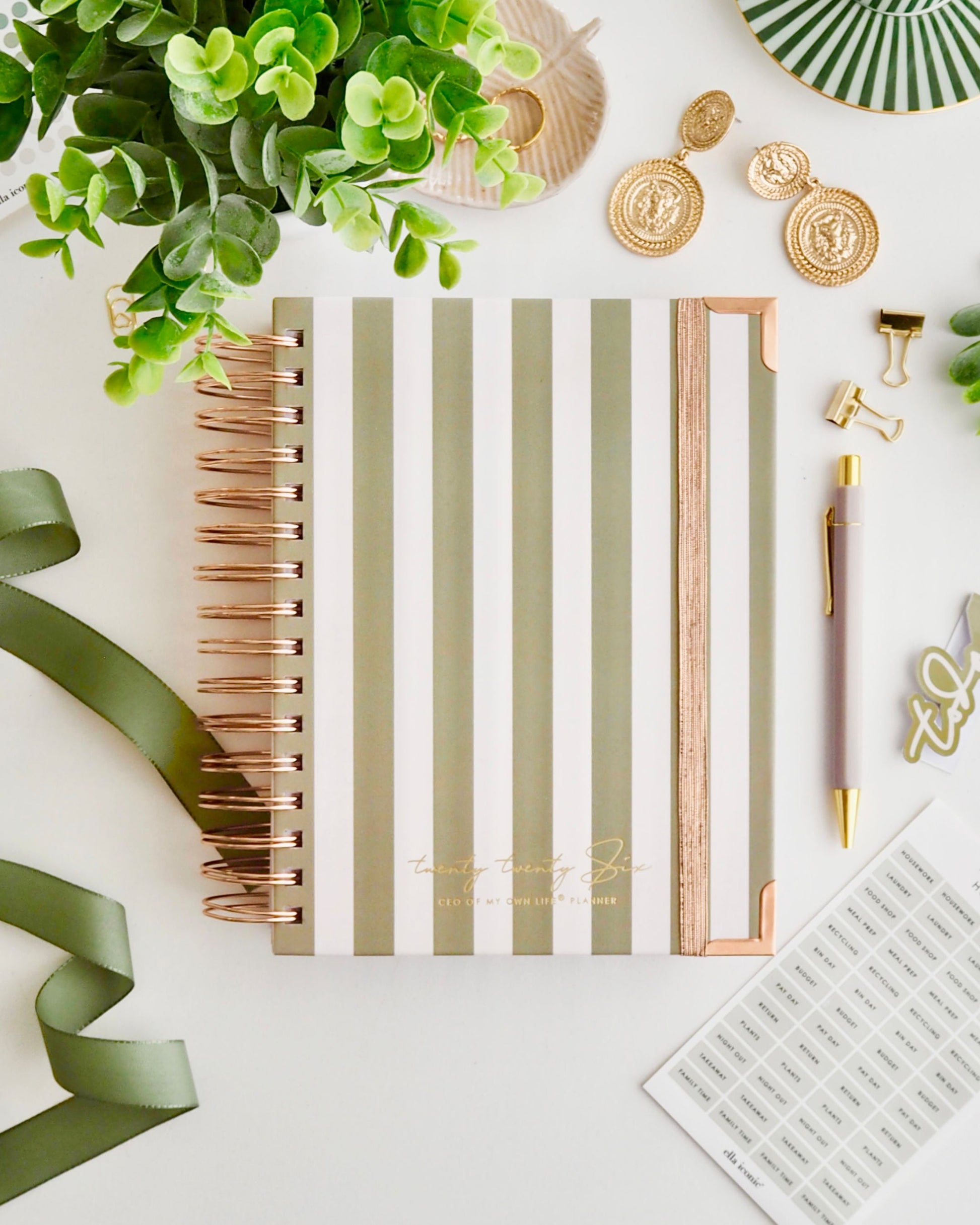 2026 Weekly Life Planner Olive