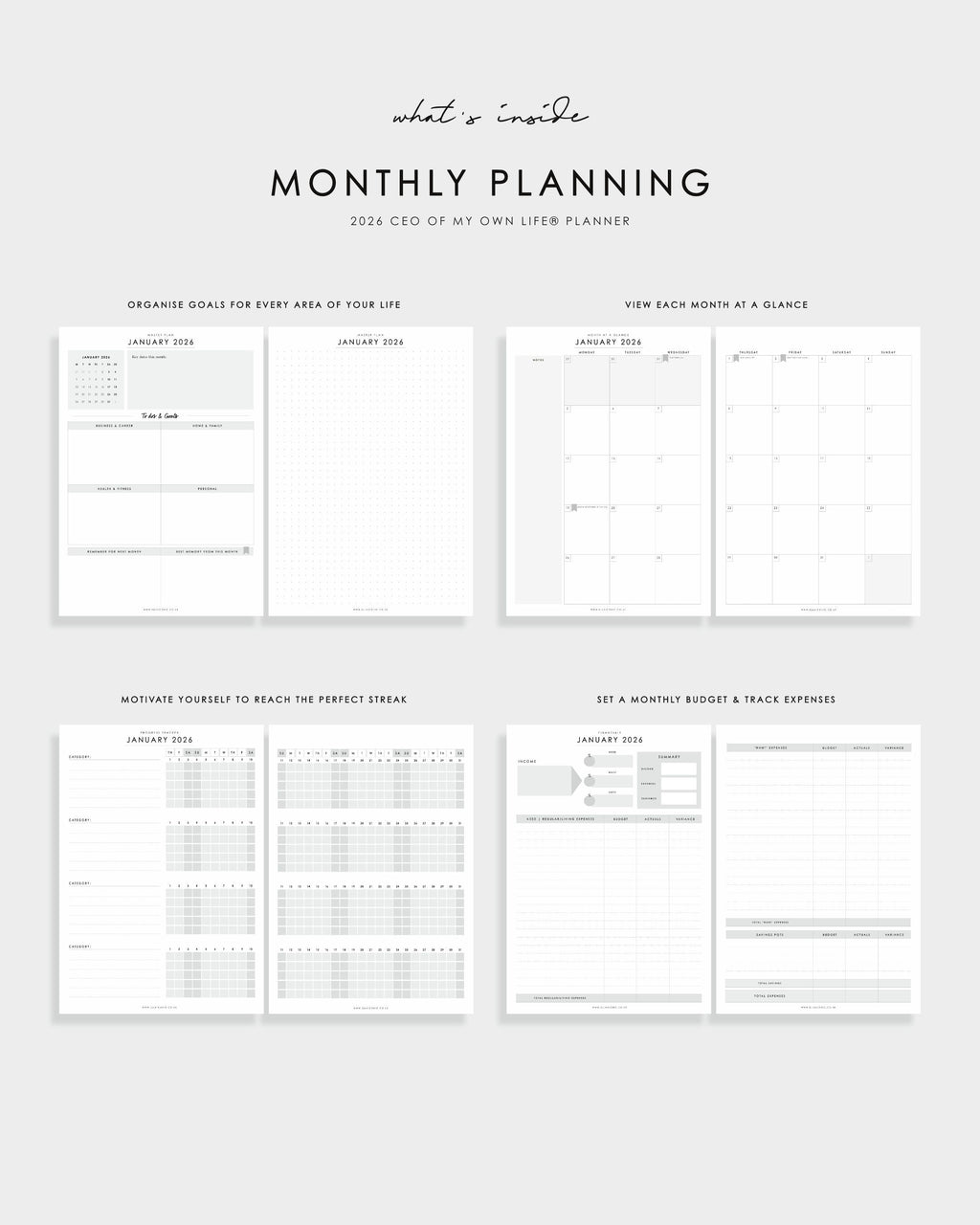 2026 Daily Life Planner CEO of My Own Life Sand Dunes