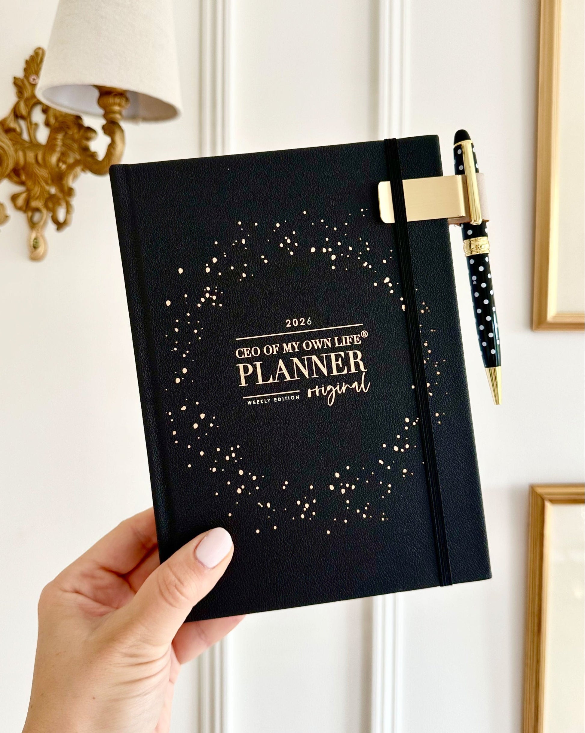 2026 Weekly Life Planner in Black