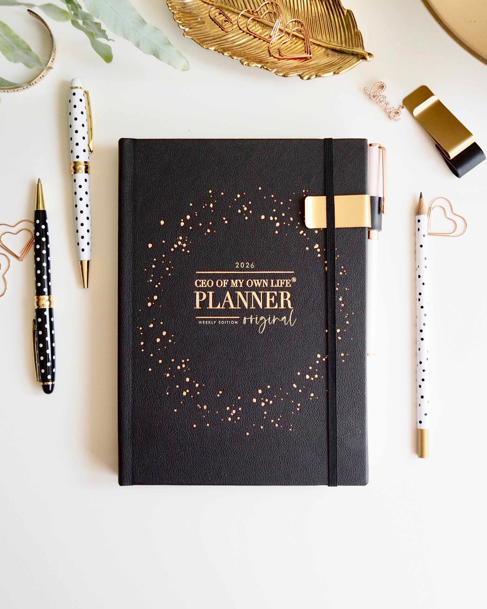 2026 Weekly Life Planner in Black