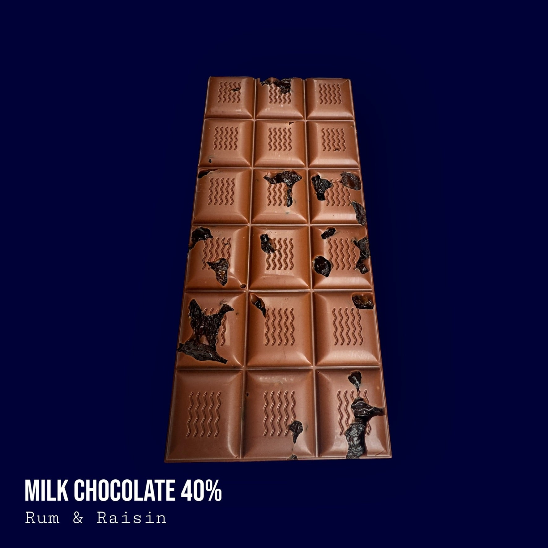 Milk 40% Rum Soaked Raisin Bar 110g