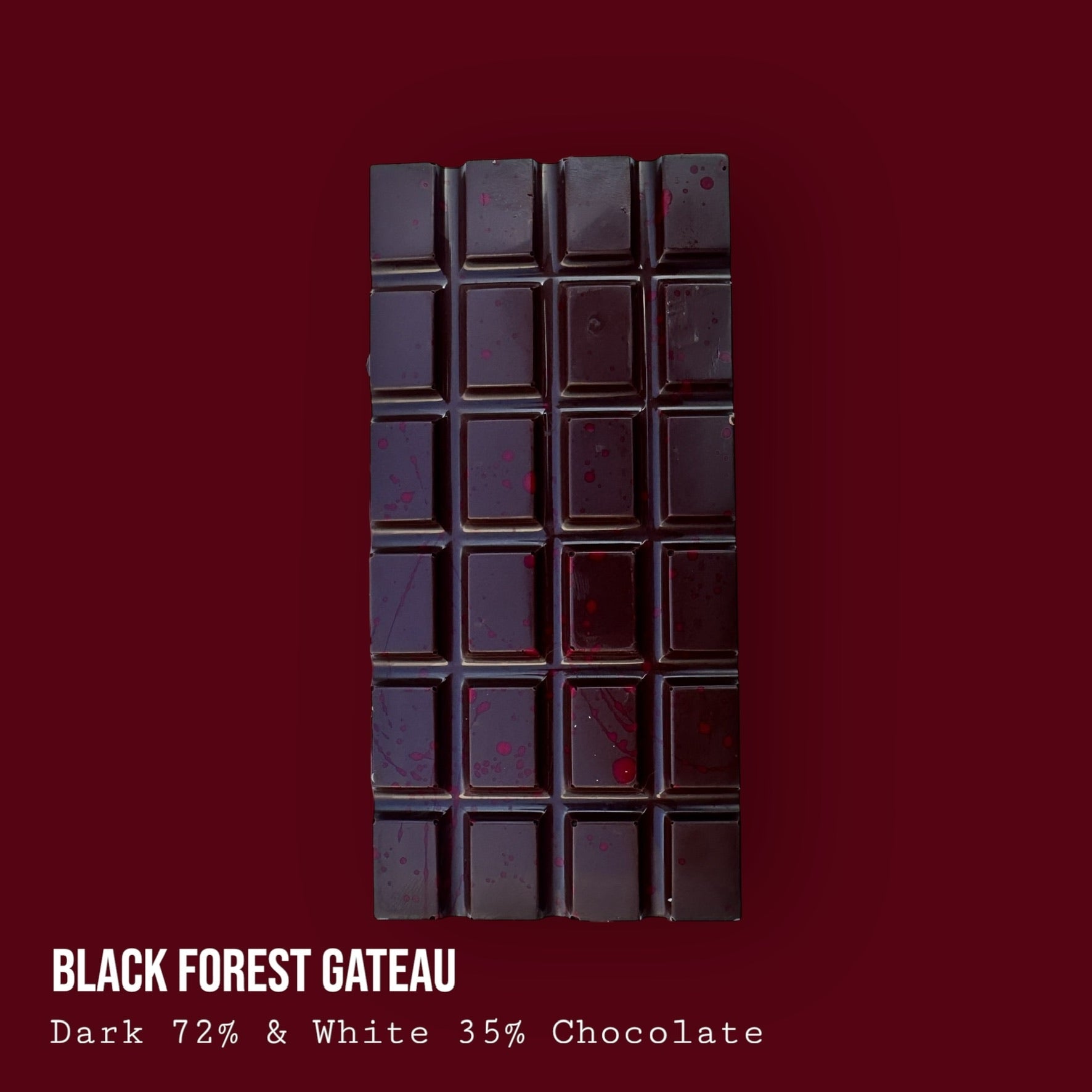 Black Forest Gateau Dark and White Chocolate Dessert Bar 250g