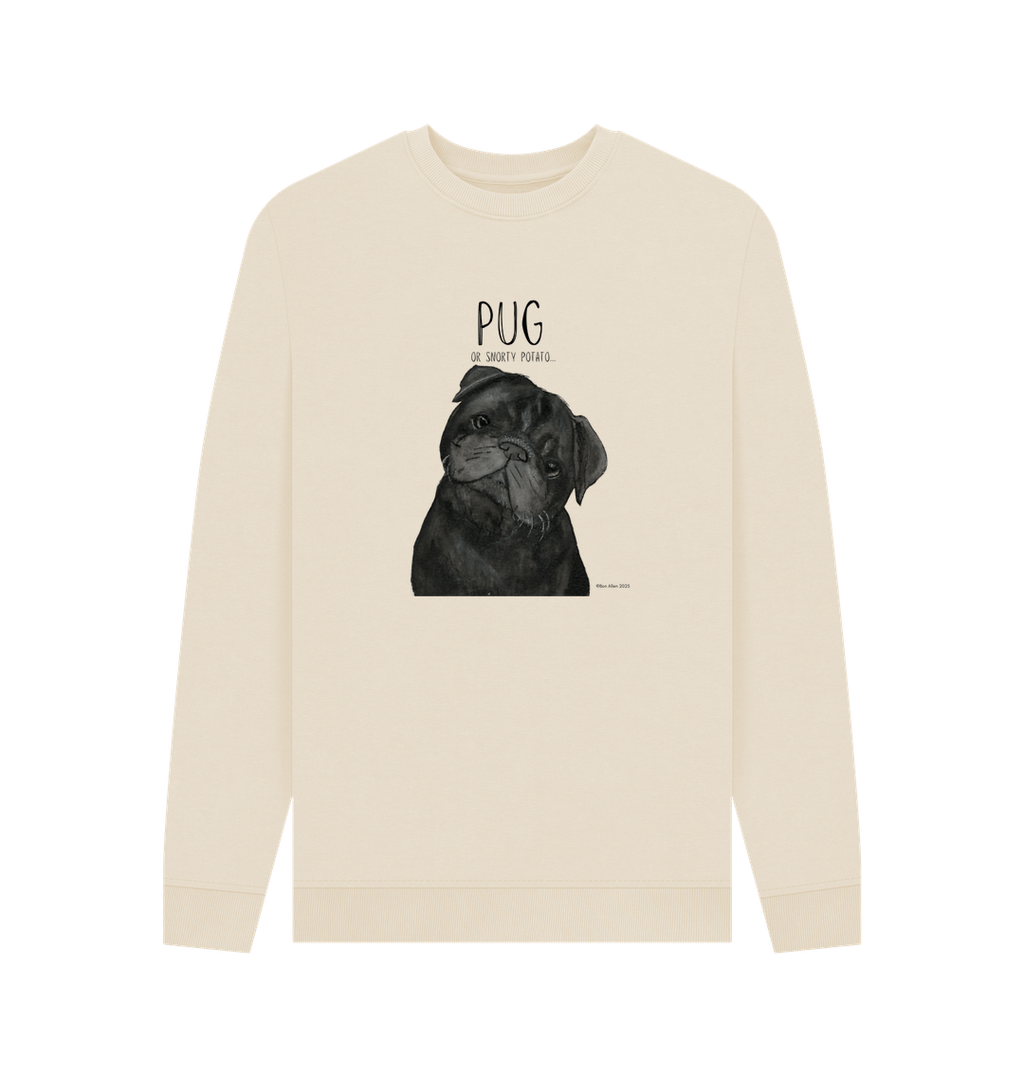 Snorty Potato Men's Crewneck – Cozy, Just Like Your Pug!