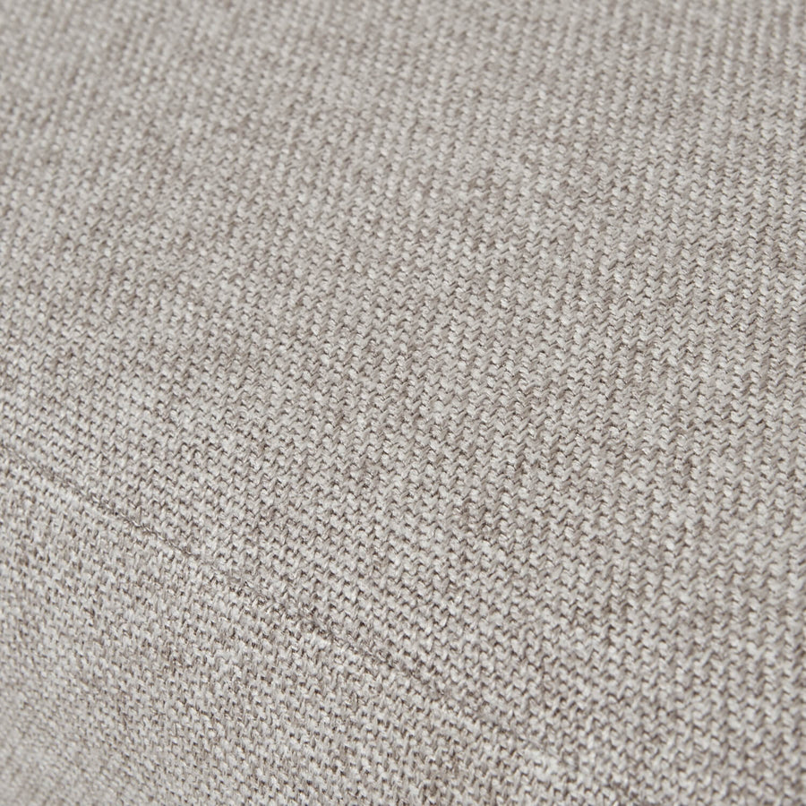 Oatmeal twill dining chair with tufted detailing, curved back, and solid oak legs for elegant comfort. by Sostter at brixbailey.com