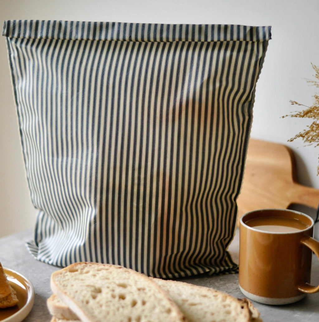 THE Bread Bag-Navy Stiped