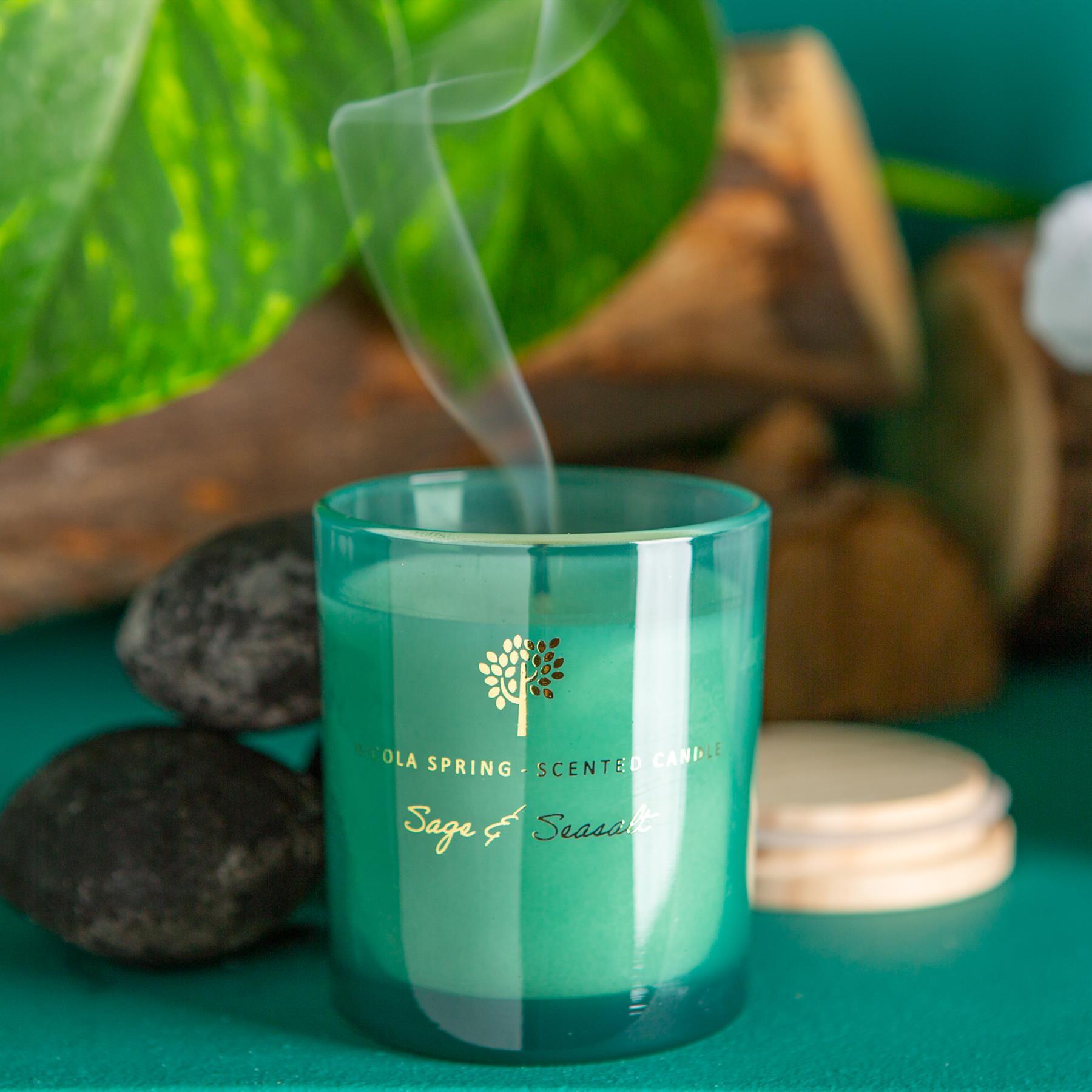 130g Sage and Sea Salt Soy Wax Scented Candle