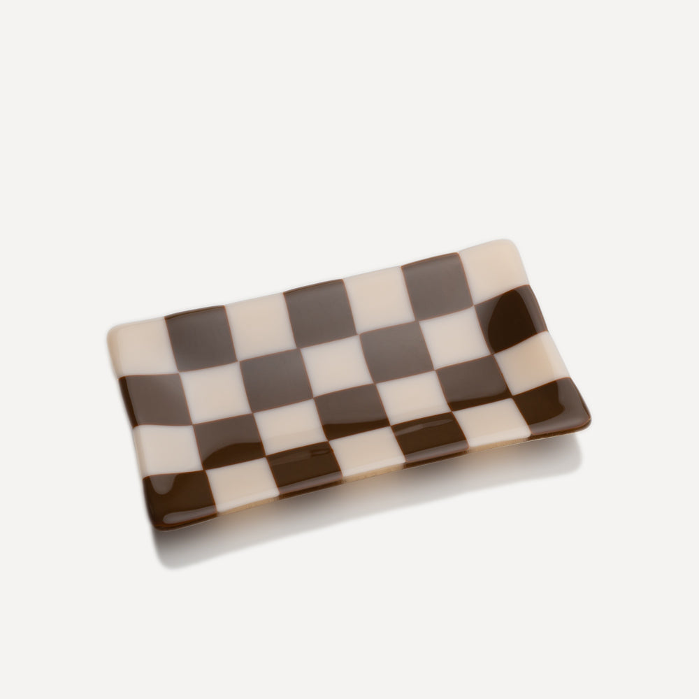21x12cm Chequered Dual Coloured Large Tray - Bullseye Collection