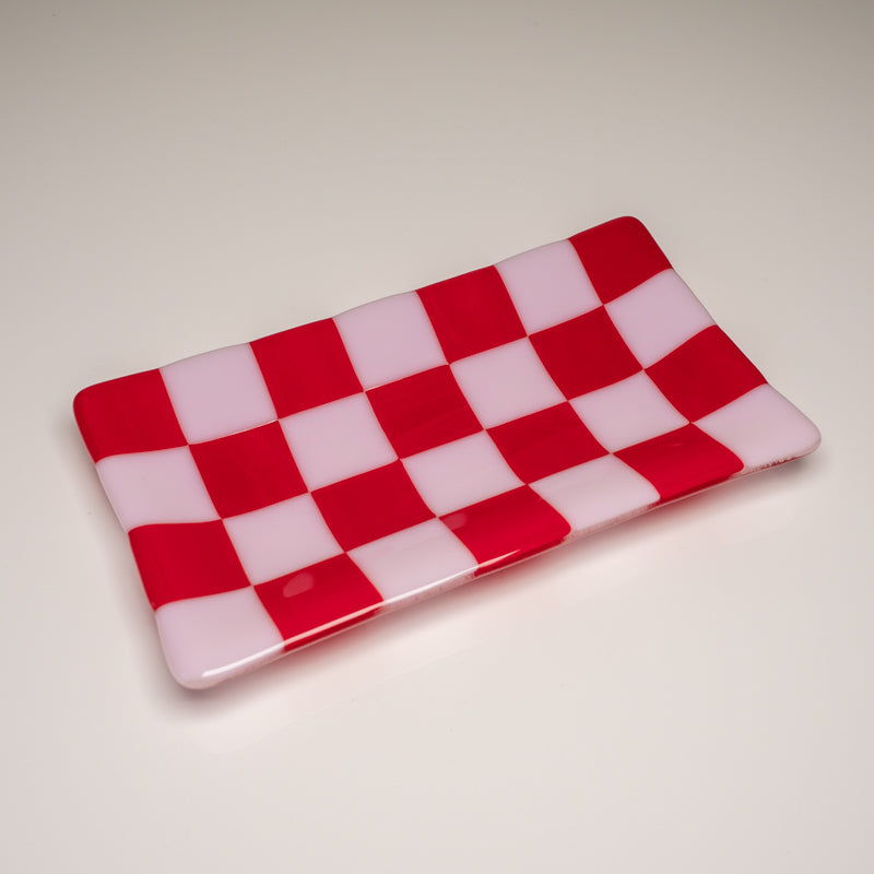 21x12cm Chequered Dual Coloured Large Tray - Bullseye Collection