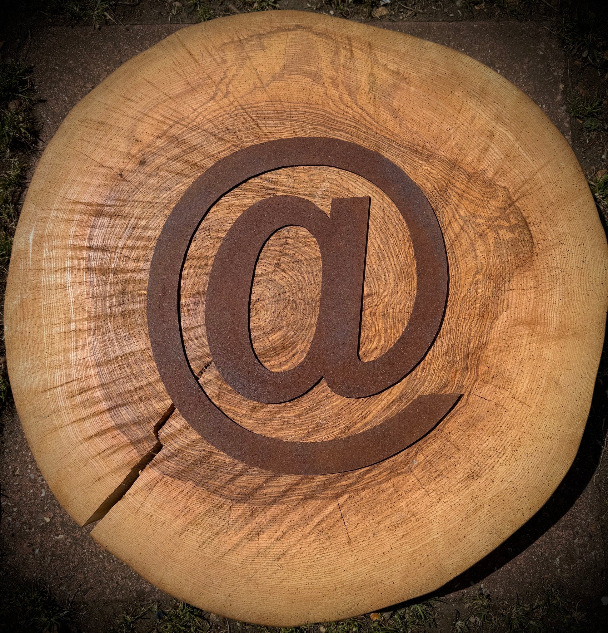 12" Rusty Fat Font Metal Letters A-Z 0-9.