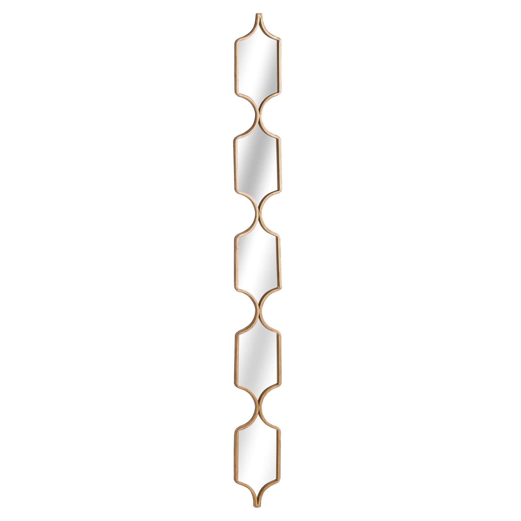 Square gold decorative hanging mirror with thin geometric frame, modern luxury wall accent by Sostter at brixbailey.com