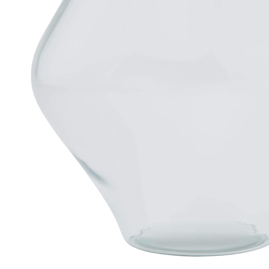 Crystal-clear glass vase, 38cm tall, modern apothecary design for floral arrangements, premium transparent glass. by Sostter at brixbailey.com
