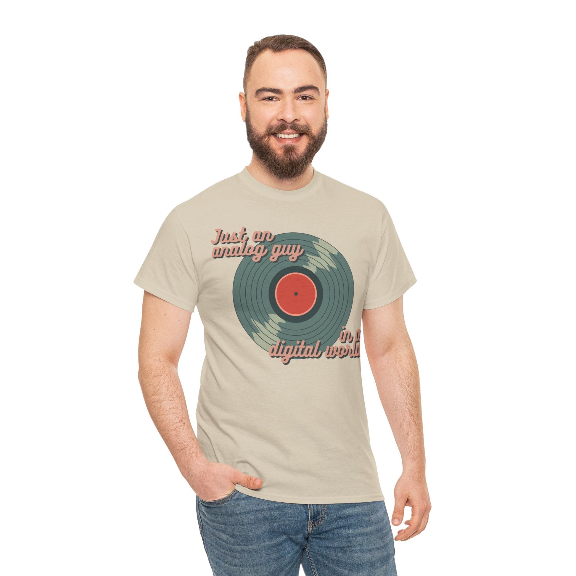 Just an Analog Guy in a Digital World Men's T-Shirt
