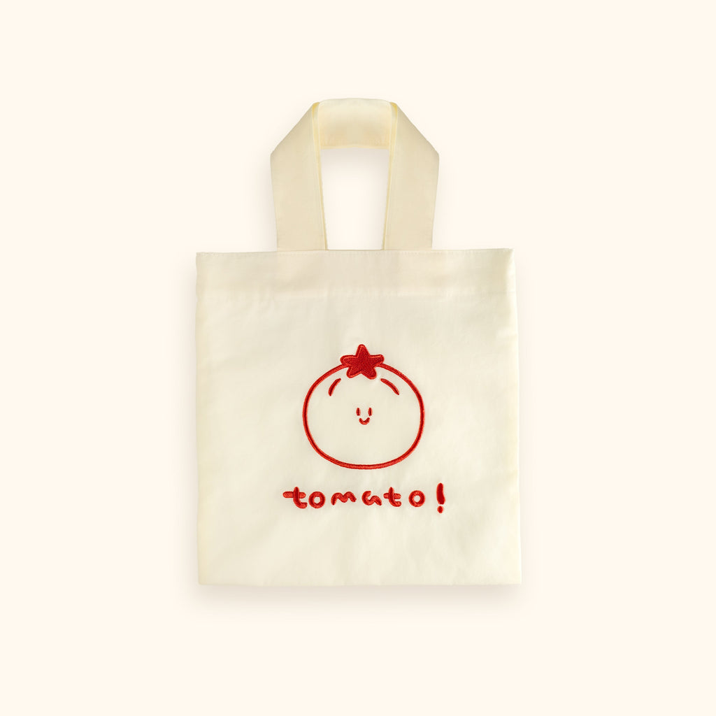 Daily White Tomato Canvas Tote Bag