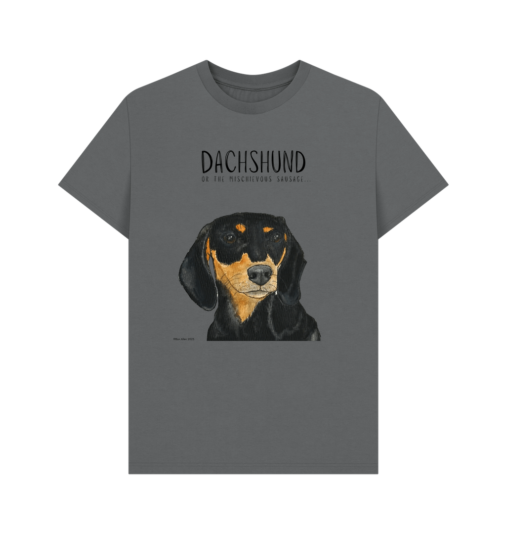 Black & Tan Dachshund Tee – Mischievous Hot Dog Energy!