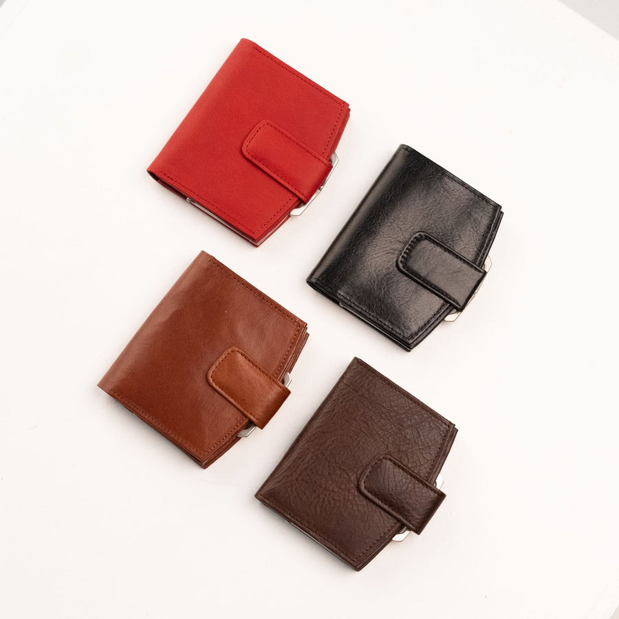 Elegant Leather Women’s Wallet with Mirror – Handmade by Papillon by Papillon at www.brixbailey.com