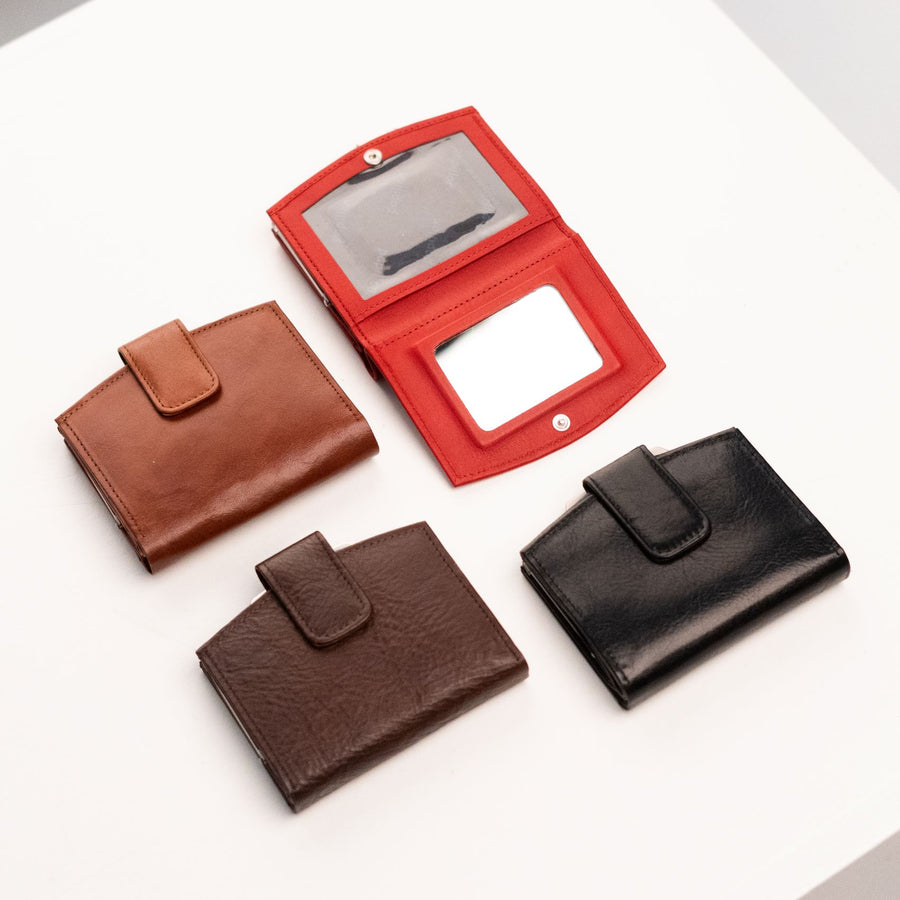 Elegant Leather Women's Wallet with Mirror by Papillon by Papillon at www.brixbailey.com