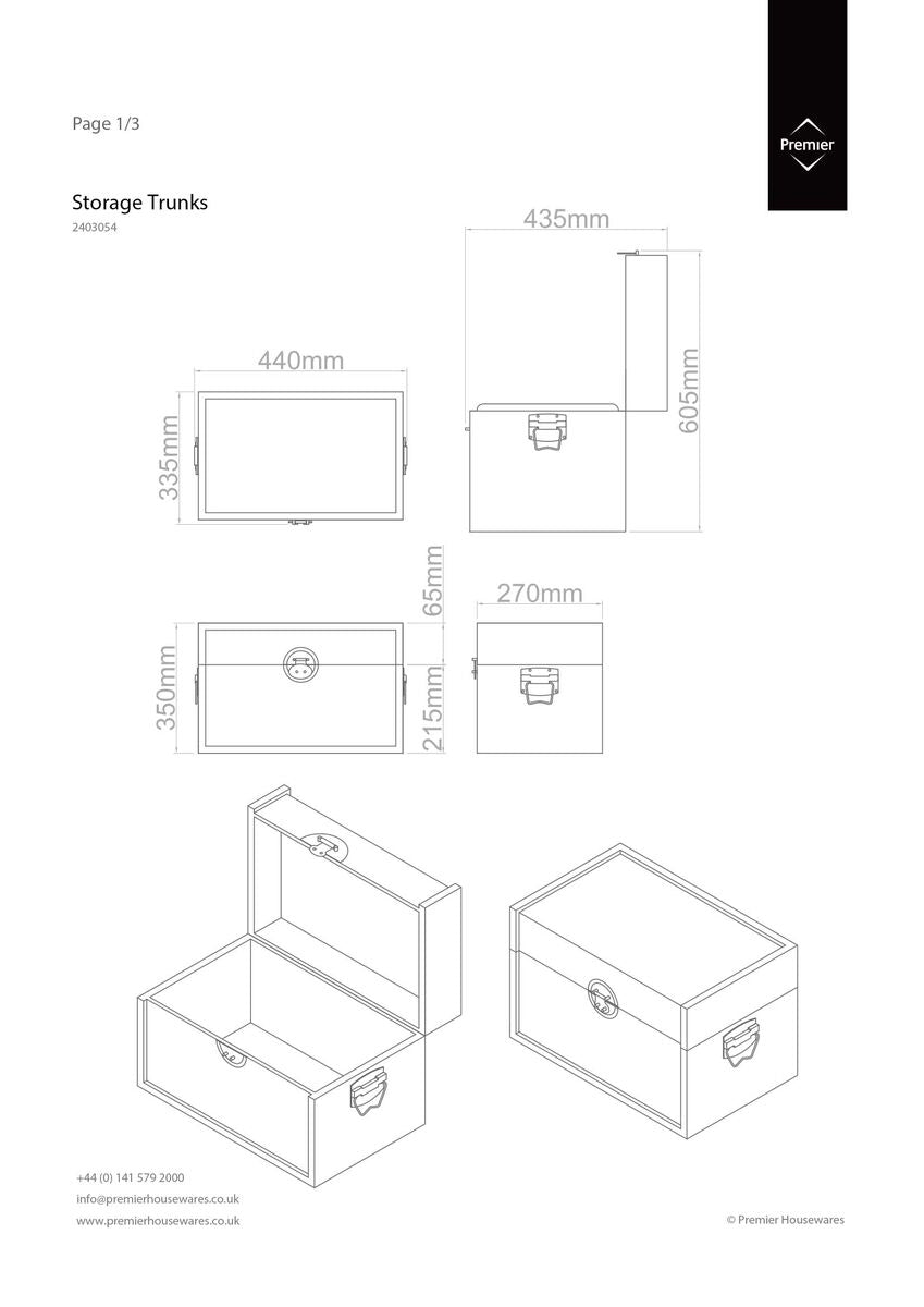Dice Design Storage Trunk