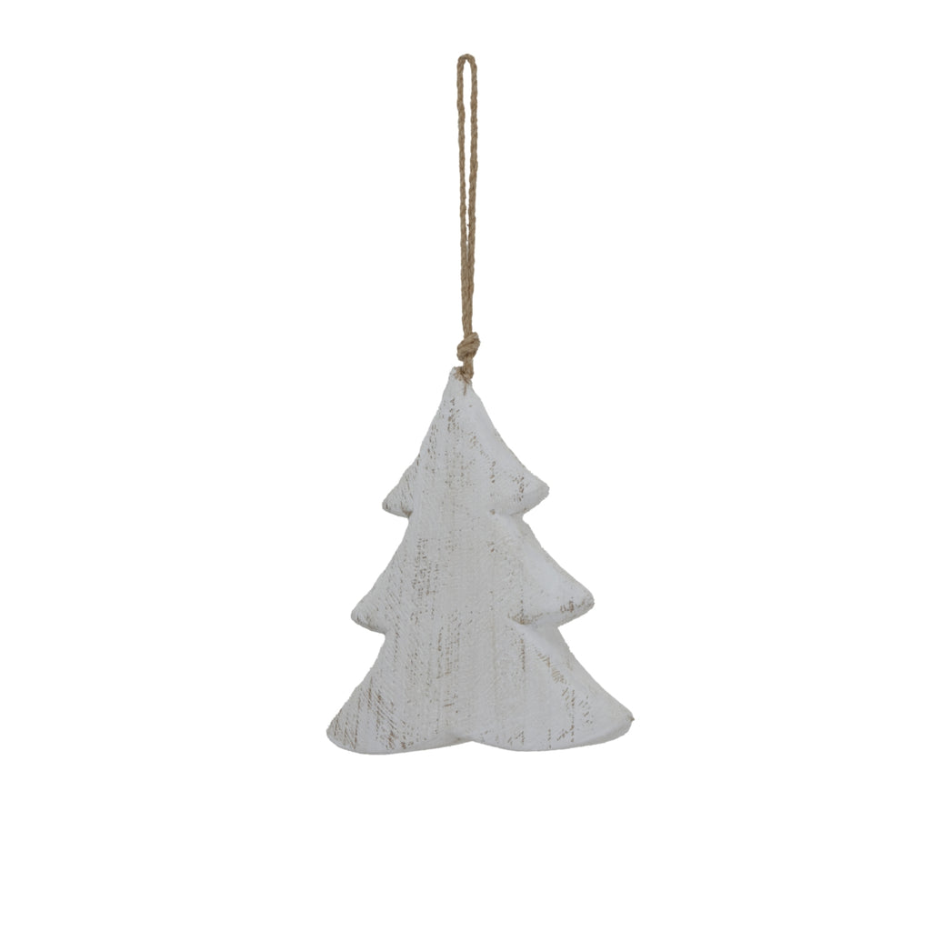 a softly lit whitewashed wooden tree casting gentle shadows on a cozy wall