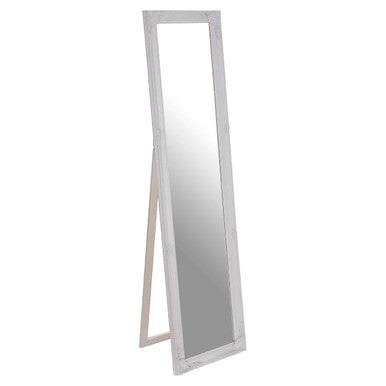 White Floor Standing Mirror