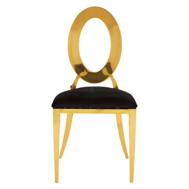 Stackable Gold Frame Dining Chair