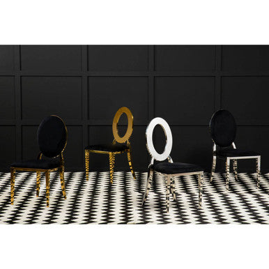 Stackable Gold Frame Dining Chair