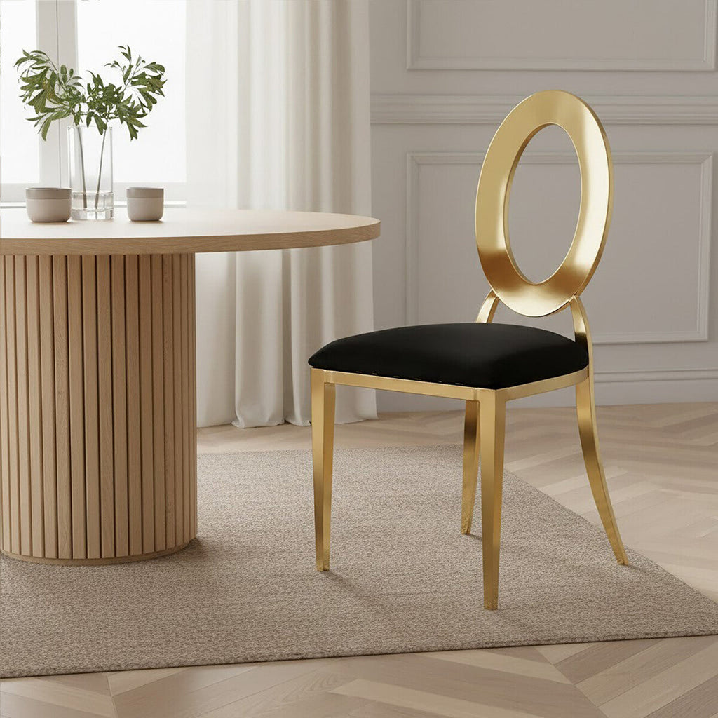 Stackable Gold Frame Dining Chair