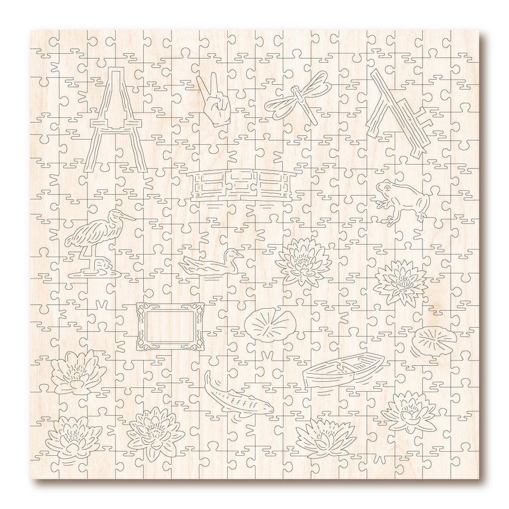 Water Lilies & Japanese Bridge