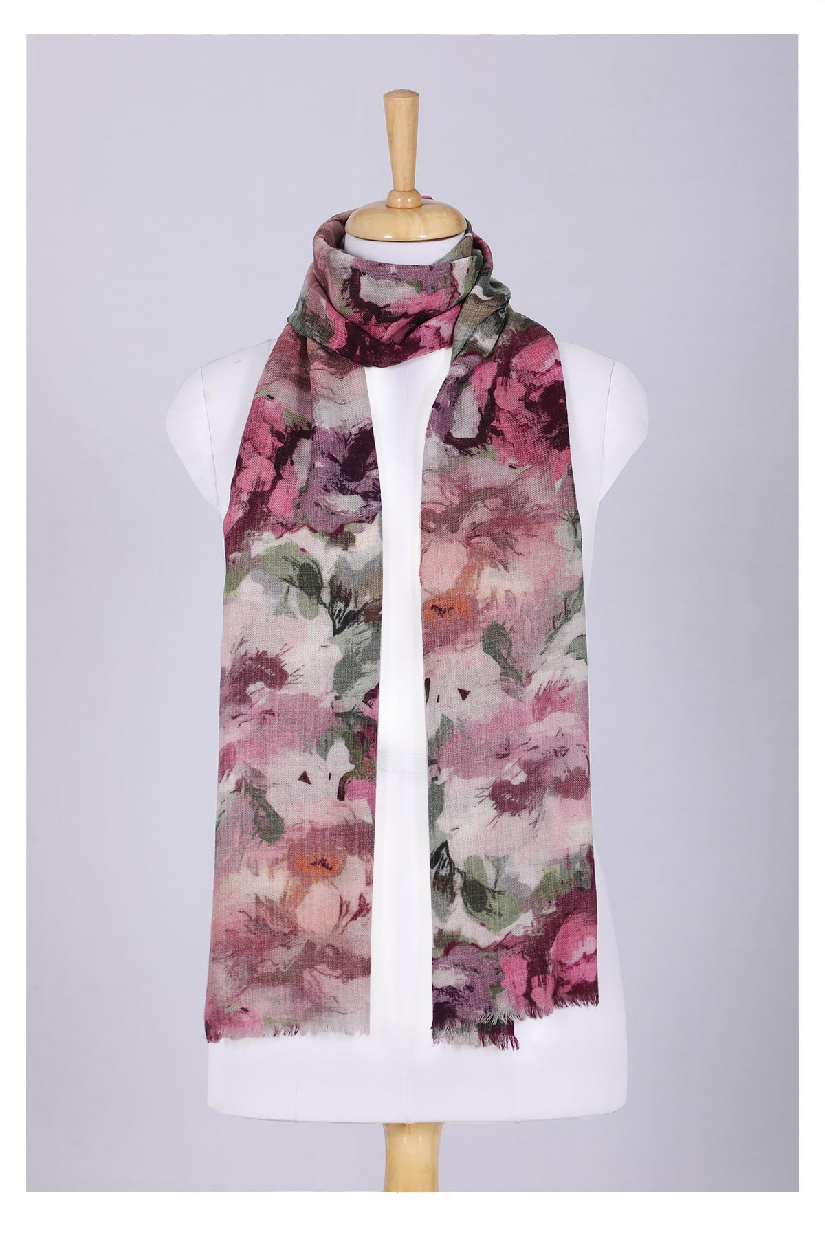 Romantic Bloom Wool Scarf - Multi Coloured | SVEŽElife