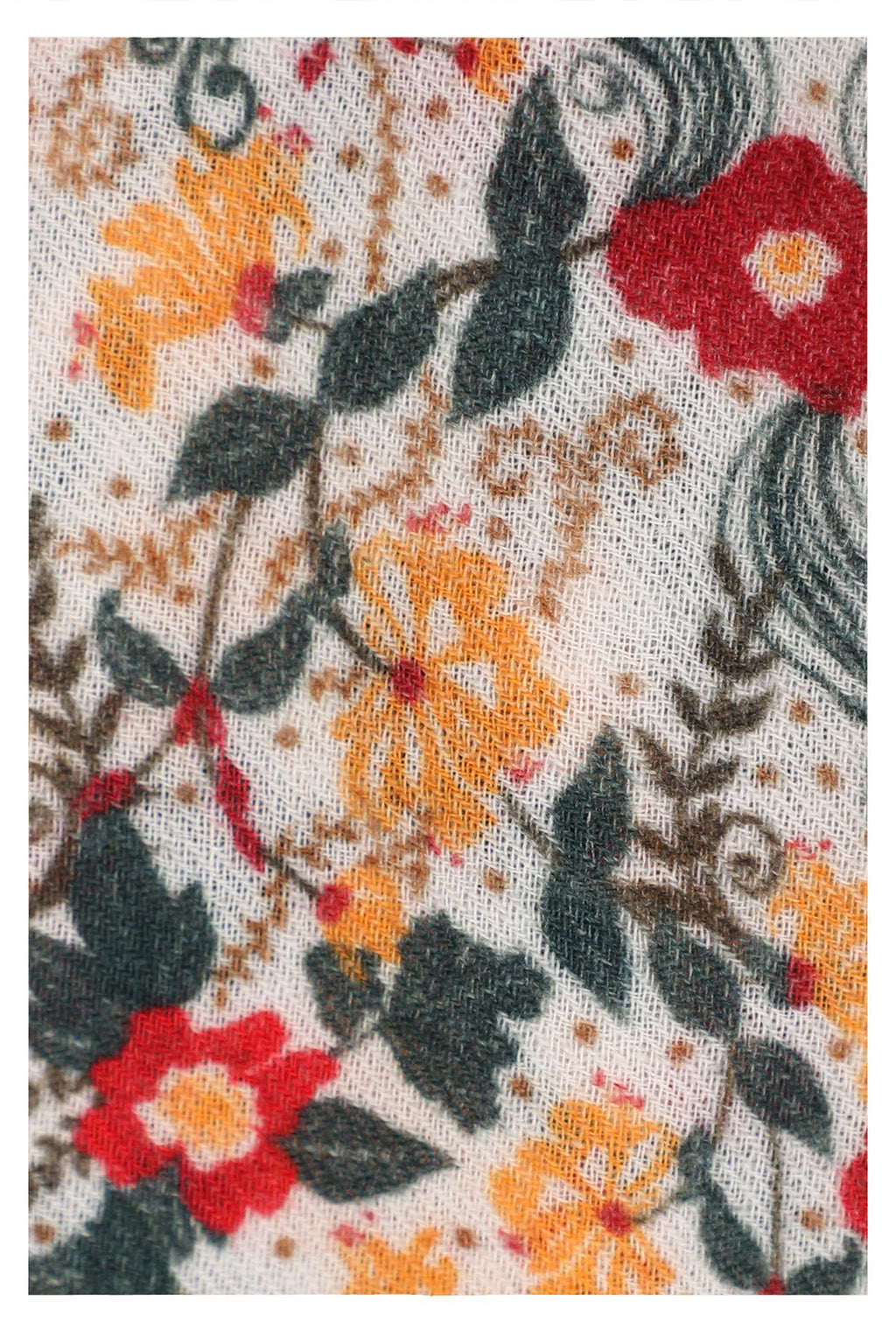 Vintage Charm Wool Scarf - Multi Coloured | SVEŽElife