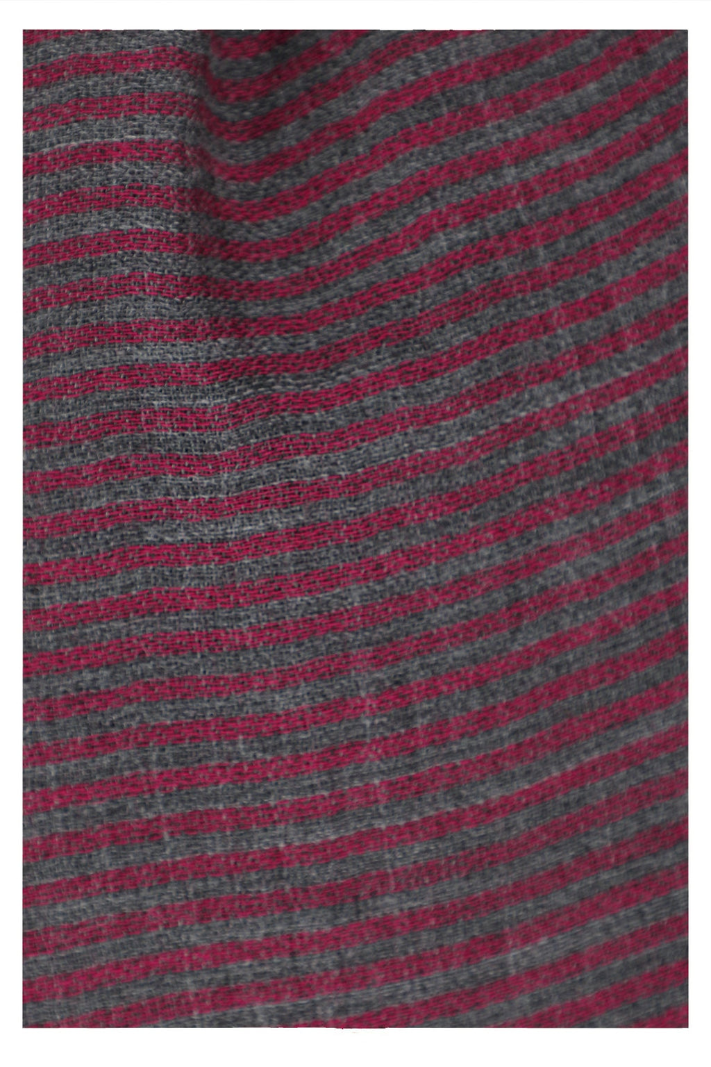 Twilight Stripes Wool Scarf - Grey Maroon | SVEŽElife