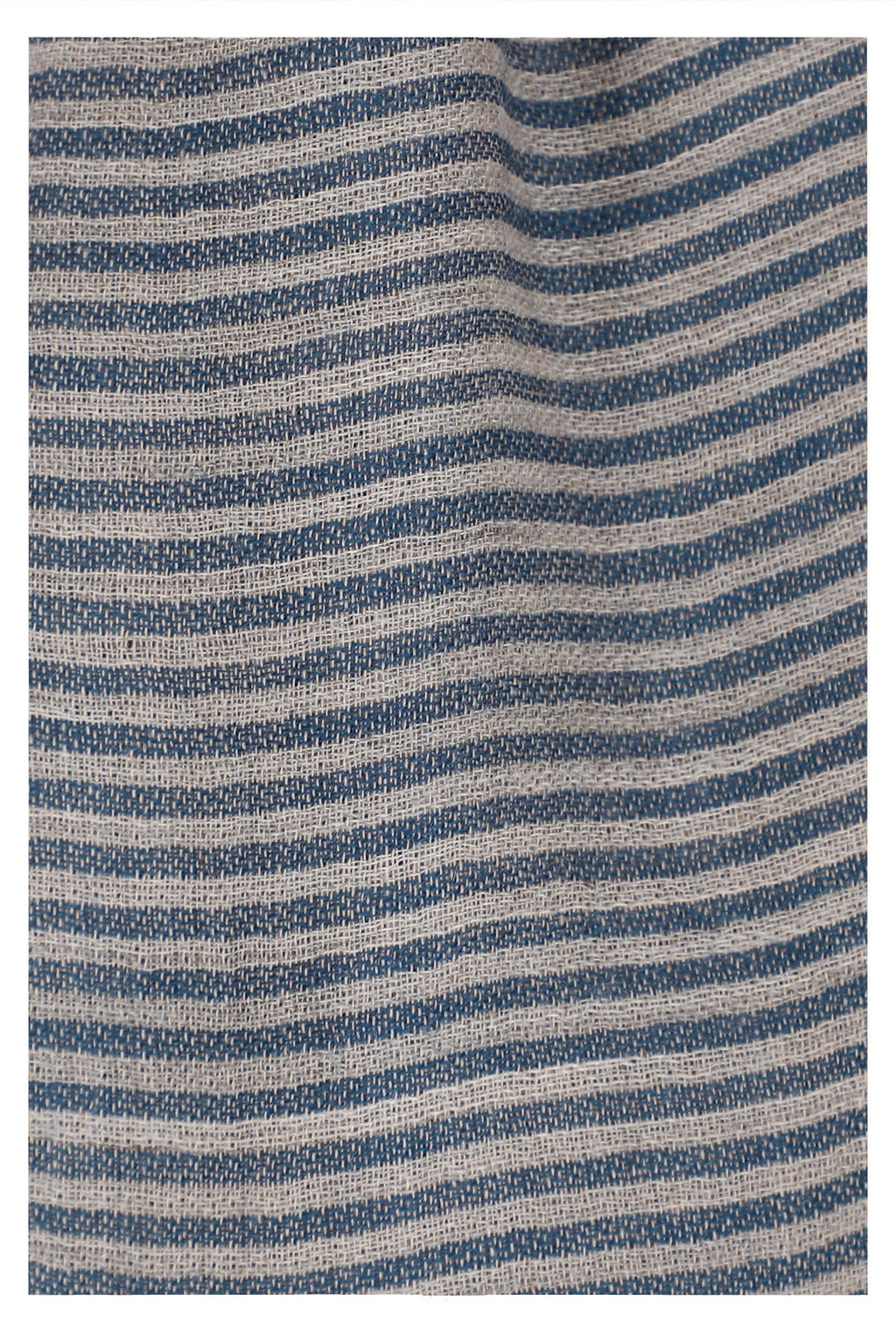 Serene Stride Stripes Wool Scarf - Beige Blue | SVEŽElife