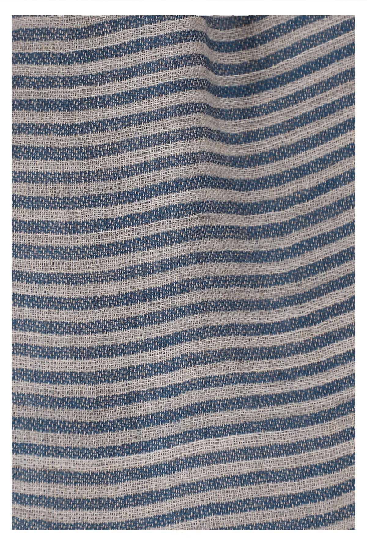 Serene Stride Stripes Wool Scarf - Beige Blue | SVEŽElife