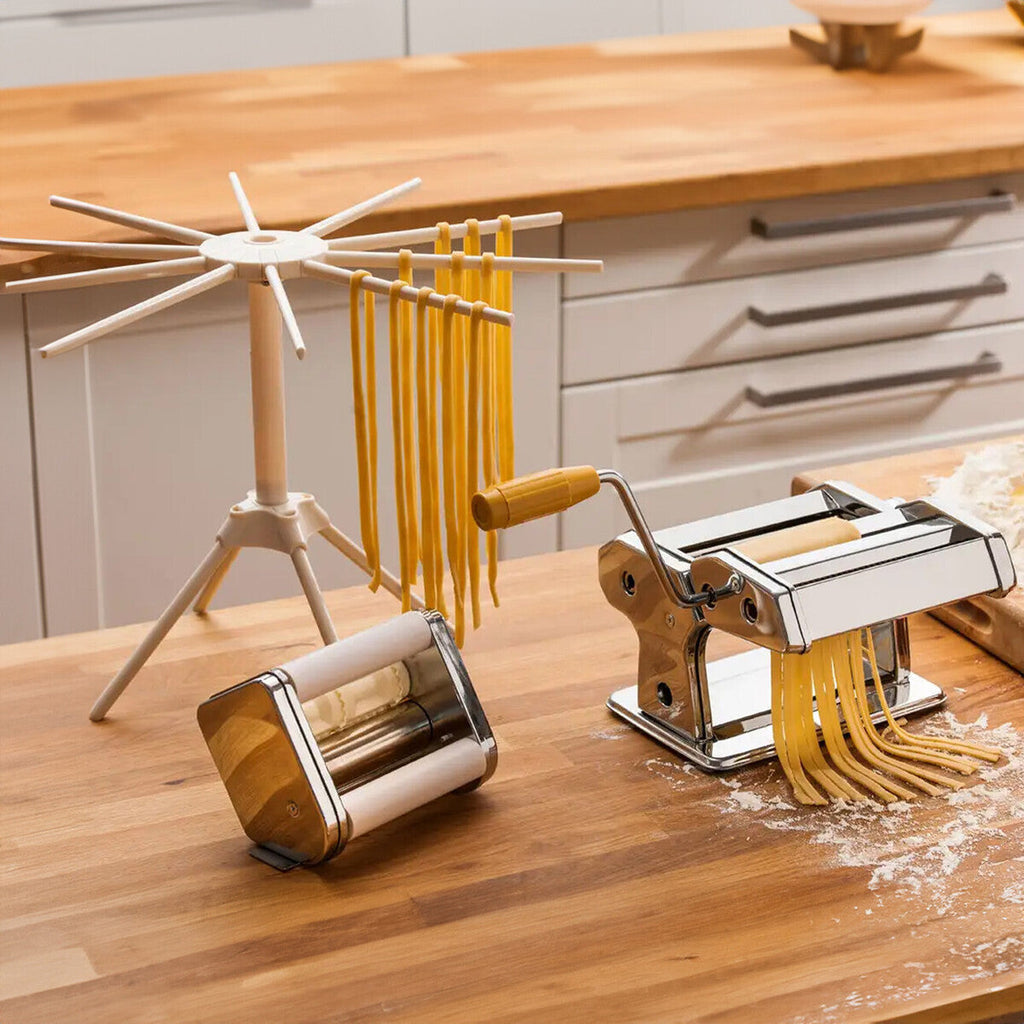 Chrome Multi Pasta Maker and Dryer Set
