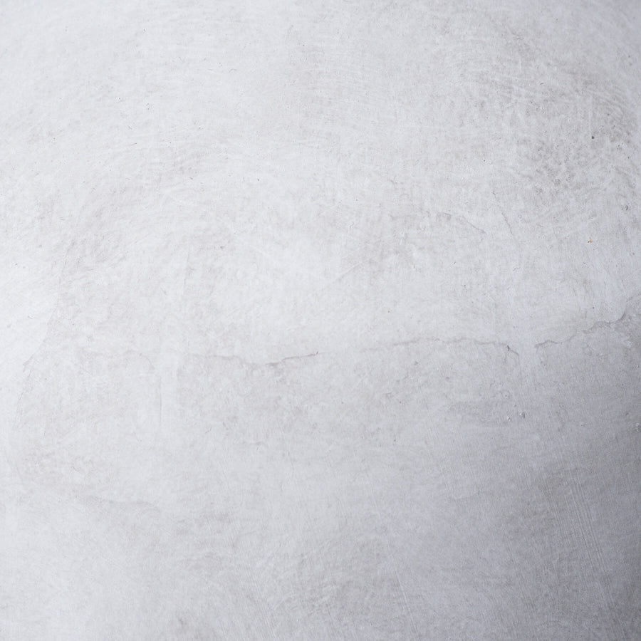 Handcrafted Darcy Ellipse stoneware vase in neutral hue, 36cm tall with organic texture for floral arrangements. by Sostter at brixbailey.com