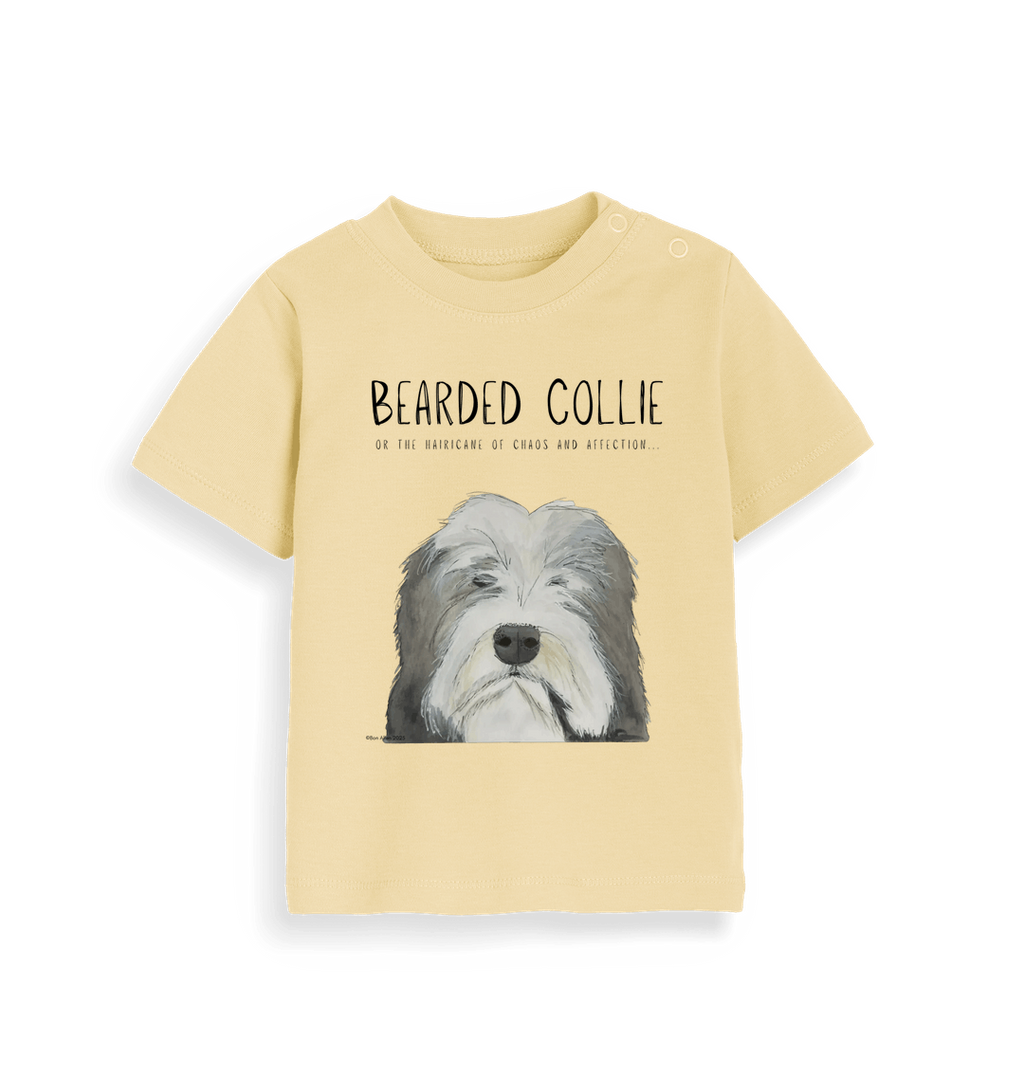 The Bearded Collie Baby T-Shirt: Chaos and Cuteness in One Adorable Tee
