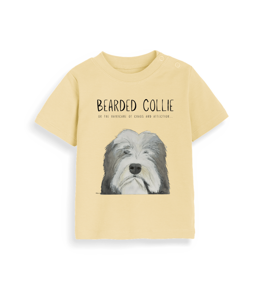 The Bearded Collie Baby T-Shirt: Chaos and Cuteness in One Adorable Tee