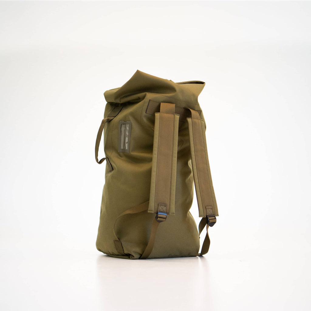 The Galvi-Linda Green Duffle Bag 047: Durable, Versatile & Eco-friendly - Designed in Estonia by Galvi Linda at www.brixbailey.com